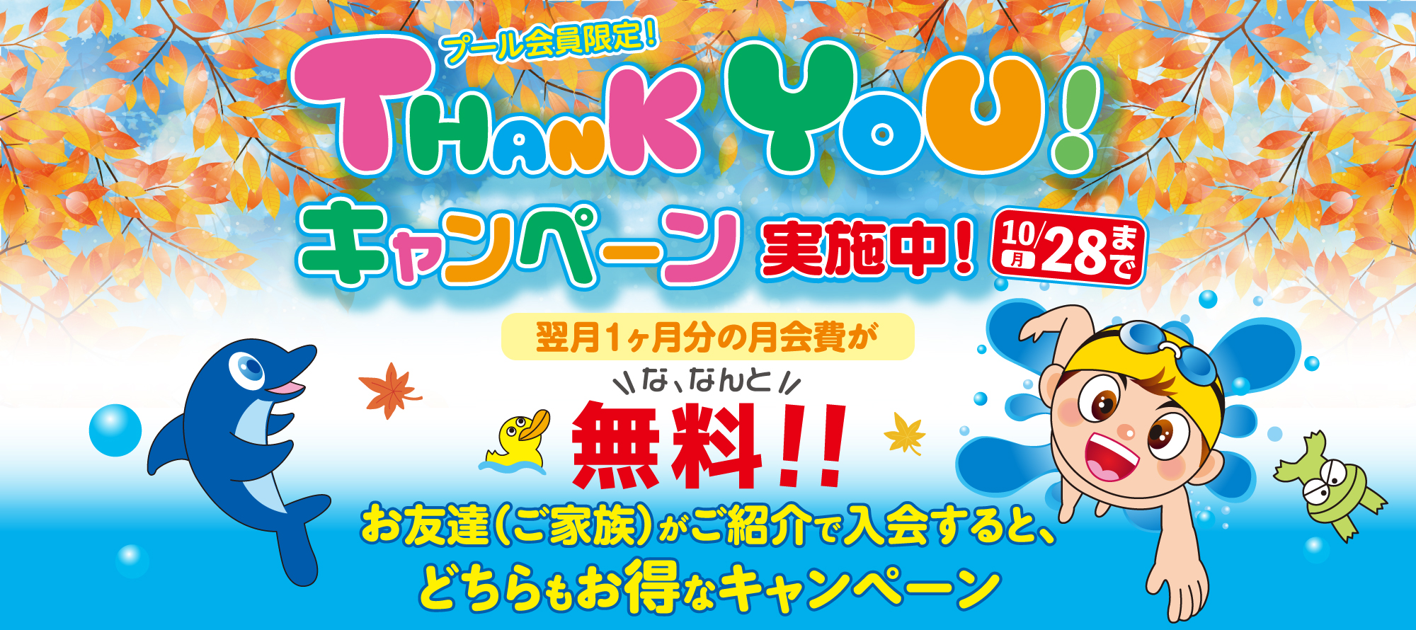 THANK YOUキャンペーン実施中